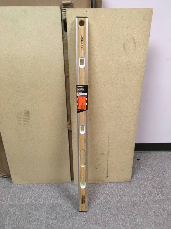 lot 78 image: Johnson 48 in. Eco-Tech Bamboo Level in very  good condition