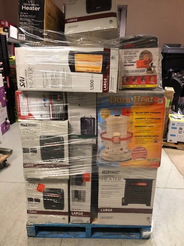 lot 108 image: WHOLESALE MIXED PALLET OF RETURNS Heaters all various conditions