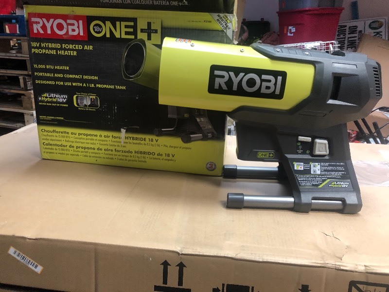 Ryobi One+ 18V Cordless Hybrid Forced Air Propane Heater (Tool Only) -  Matthews Auctioneers