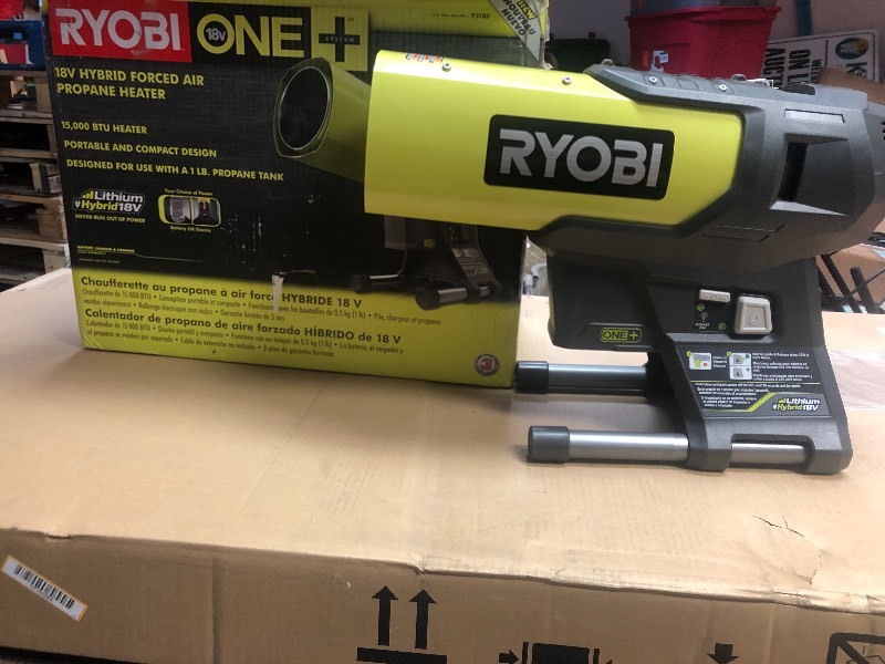 RYOBI 18-Volt ONE+ 15K BTU Hybrid Forced Air Propane Heater (Tool Only) in  working conditions, KX Real Deal Minneapolis Auction Housewares, Tools,  and More