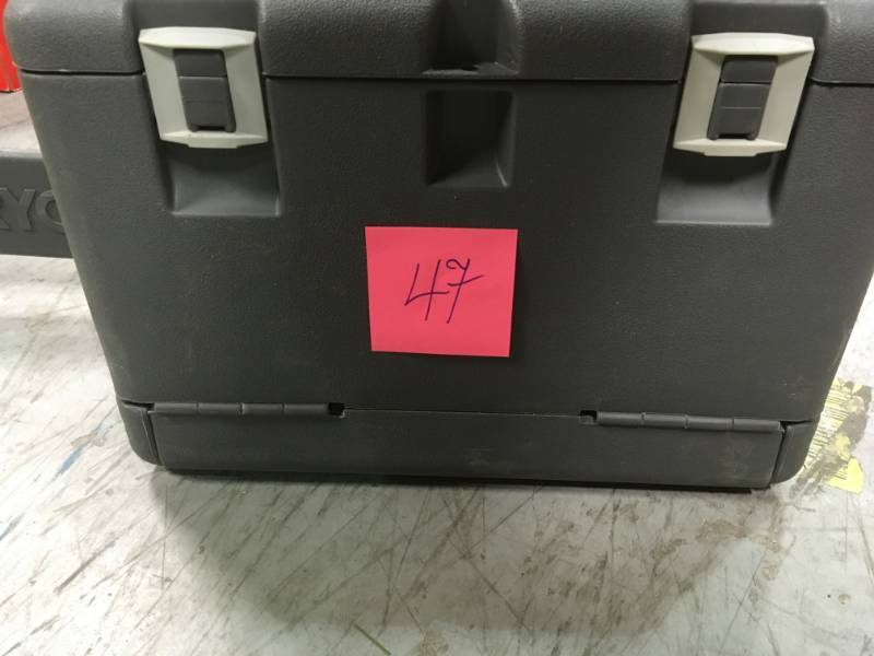 lot 47 image: RYOBI 16 in. 37cc 2-Cycle Gas Chainsaw with Heavy-Duty Case in good working condition