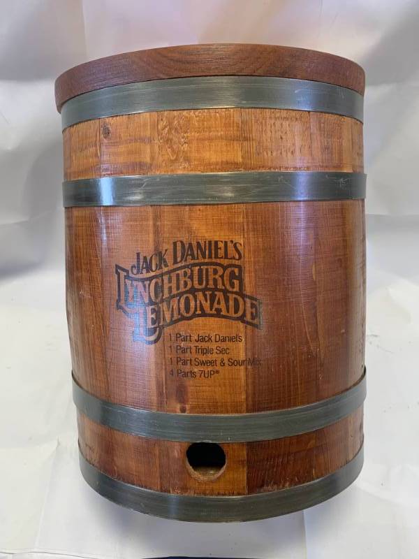 lot 2 image: Jack Daniels Lynchburg Lemonade Wood Barrel 20 Years Old