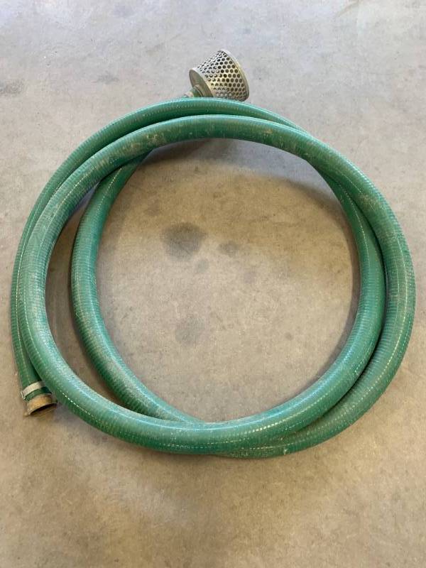 lot 3 image: Suction Hose with Fitted End Approx 19-20 Feet