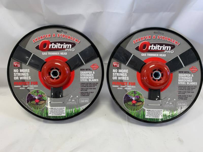 lot 29 image: Lot of 2 Orbitron Gas Trimmer Heads