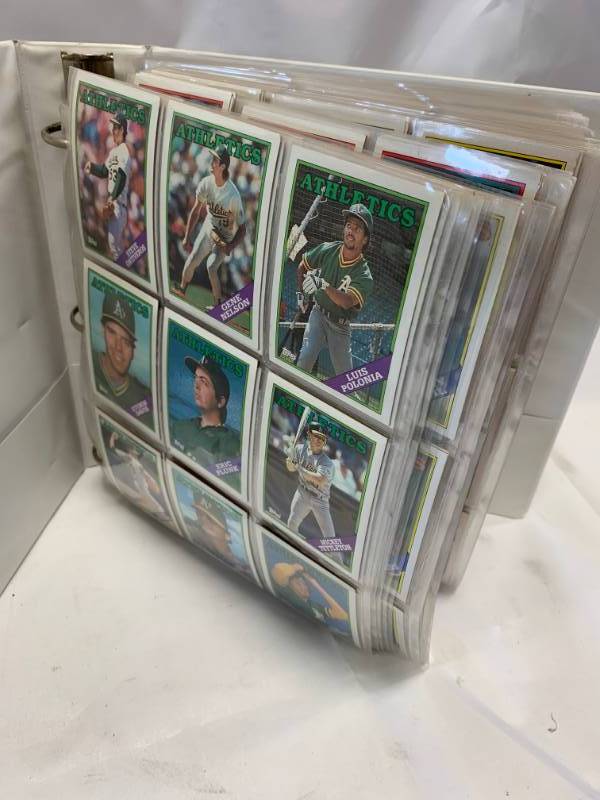 lot 38 image: Large Book of 1988 Baseball Cards