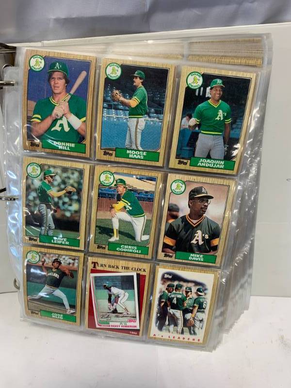 lot 40 image: 1987 Topps Baseball Cards