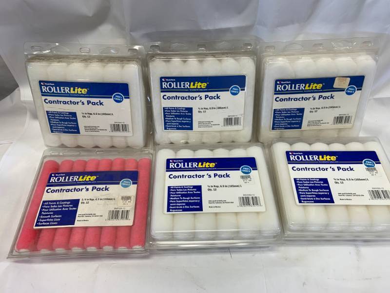 lot 91 image: Lot of 72 Contractor Paint Rollers $72 Retail
