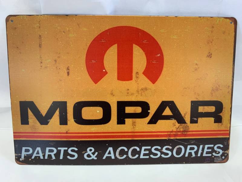 lot 95 image: Mopar Metal Sign