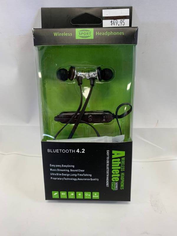 lot 96 image: Brand New Wireless 4.2 Bluetooth Headphones