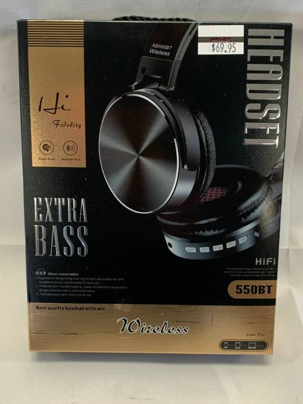 lot 103 image: Bluetooth 4.2 Headphone in Blue New in Box