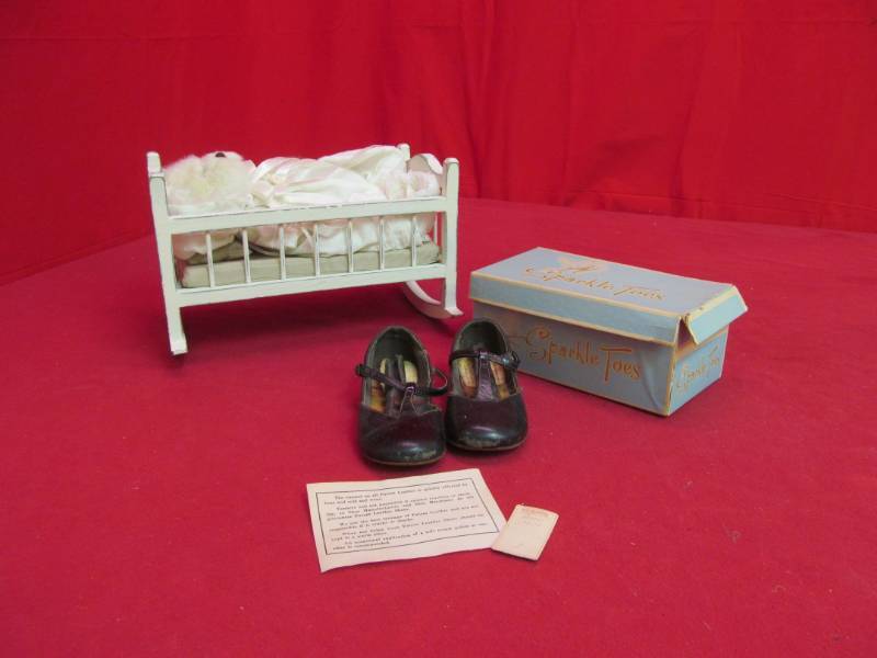 vintage shoes, cradle