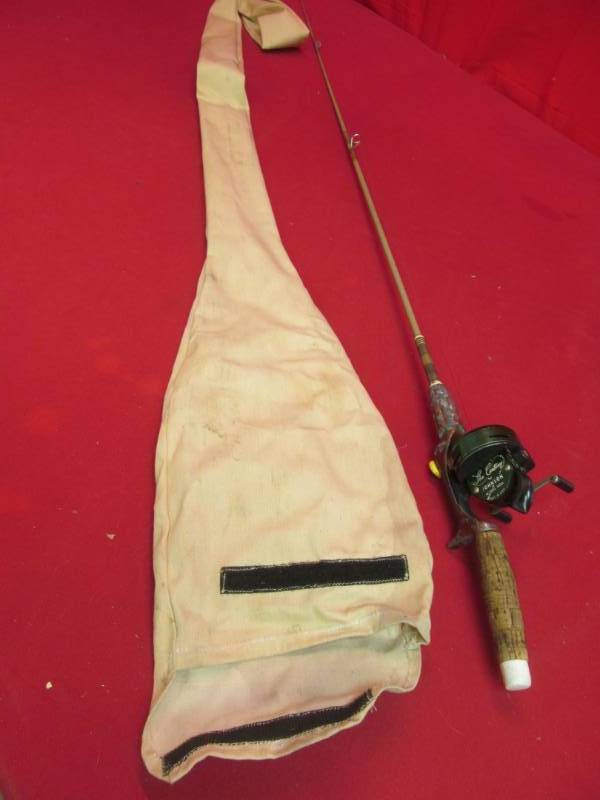 vintage fishing rod and reel