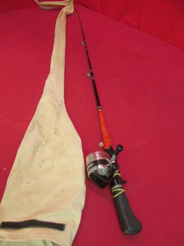 vintage fishing rod and reel