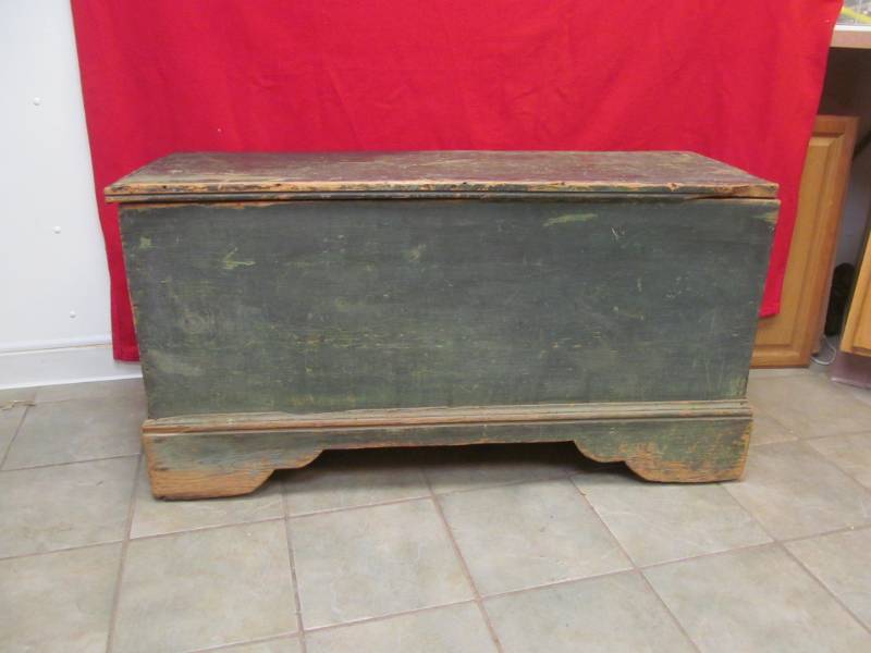 primitive wood chest