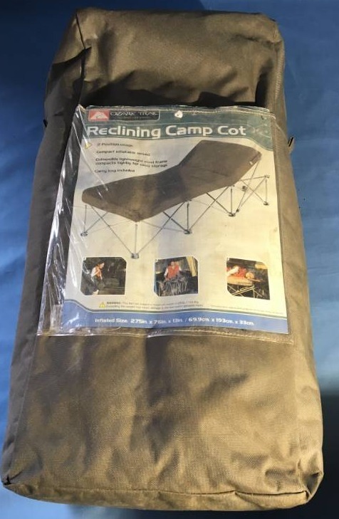 lot 19 image: Reclining Camp Cot