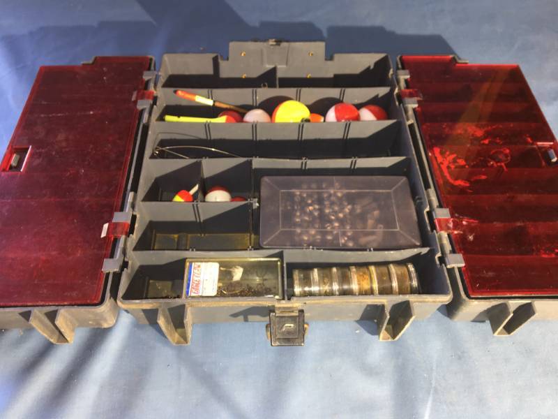 lot 50 image: Tackle Box and Assorted Fishing Lures