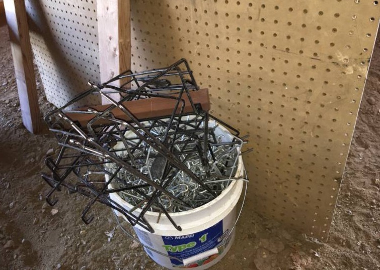 lot 80 image: Pegboard Hooks and Pegboard Pieces