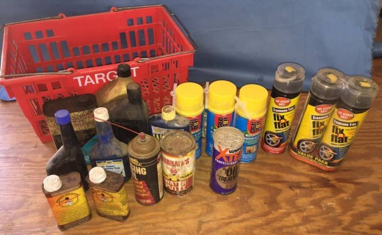 lot 112 image: Assorted Garage Chemicals