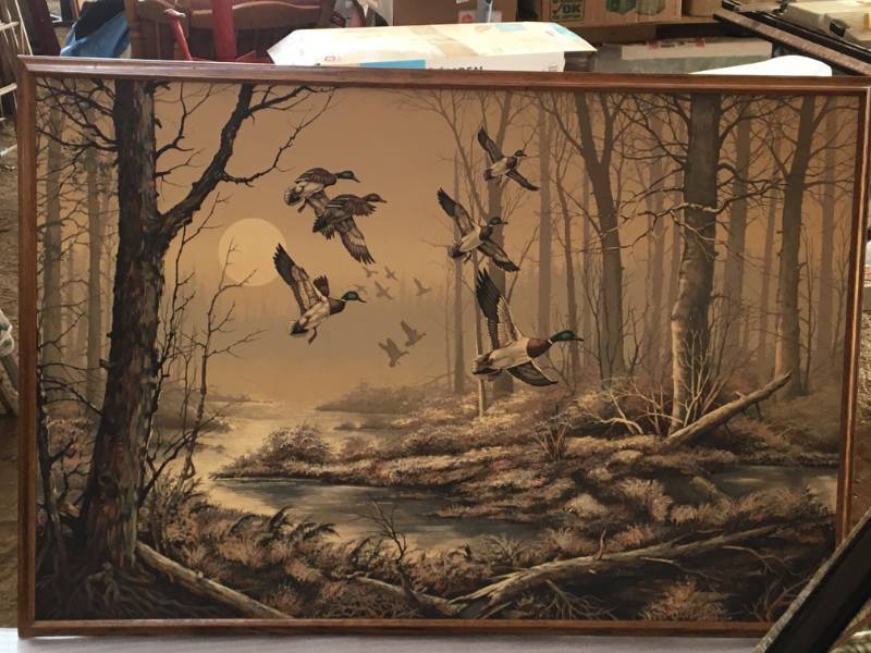 lot 154 image: Large Framed Picture