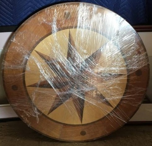 lot 163 image: Wooden ArtTable Top