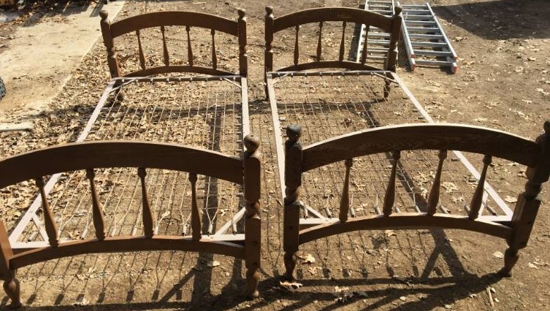 lot 168 image: Twin Bed Frames