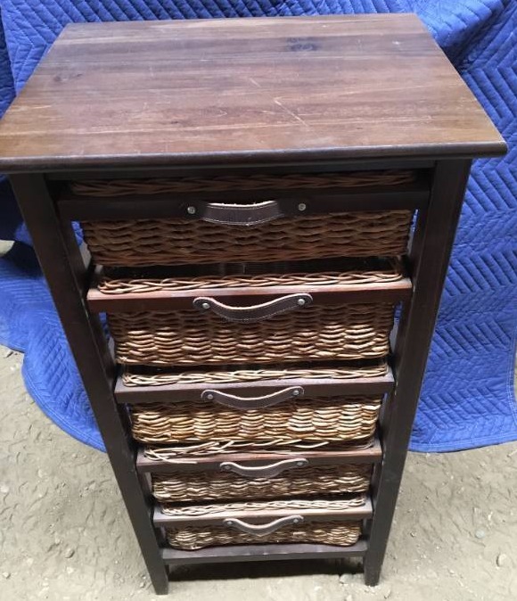 lot 322 image: Storage Shelf with Baskets