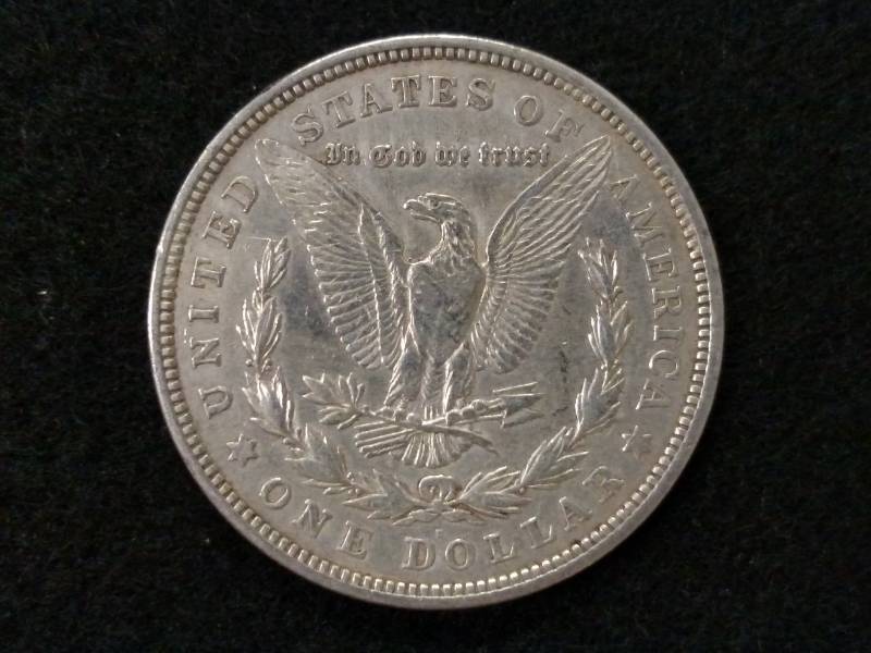lot 21 image: 1921 D Morgan Silver Dollar...