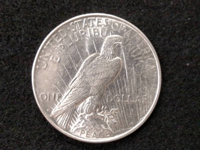 lot 43 image: 1923 D Peace Silver Dollar...