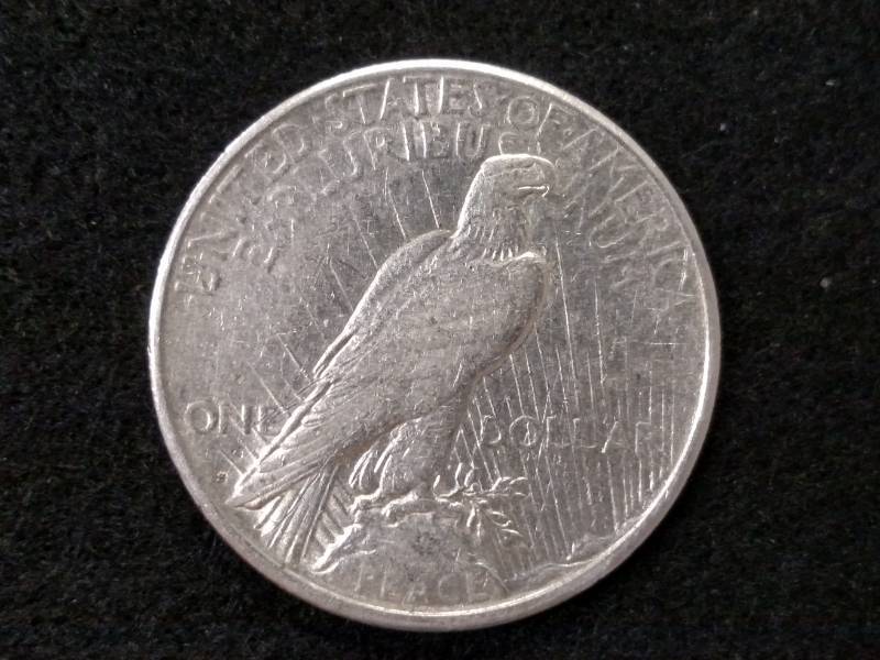 lot 45 image: 1923 S Peace Silver Dollar...