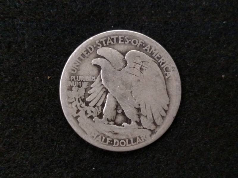 lot 59 image: 1917 Walking Liberty Silver Half Do...