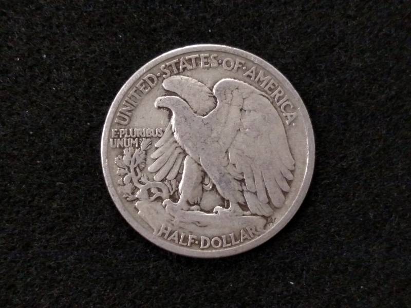 lot 65 image: 1936 Walking Liberty Silver Half Do...