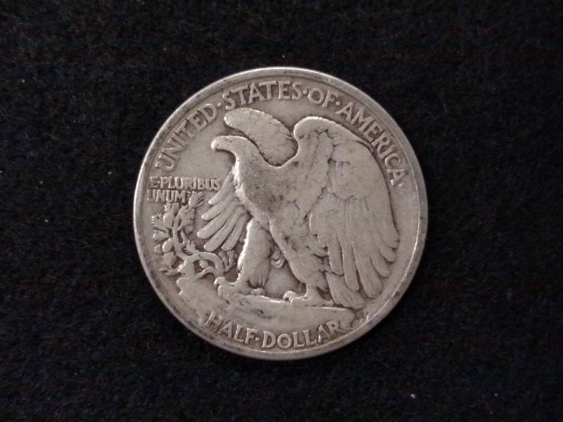 lot 78 image: 1943 Walking Liberty Silver Half Do...