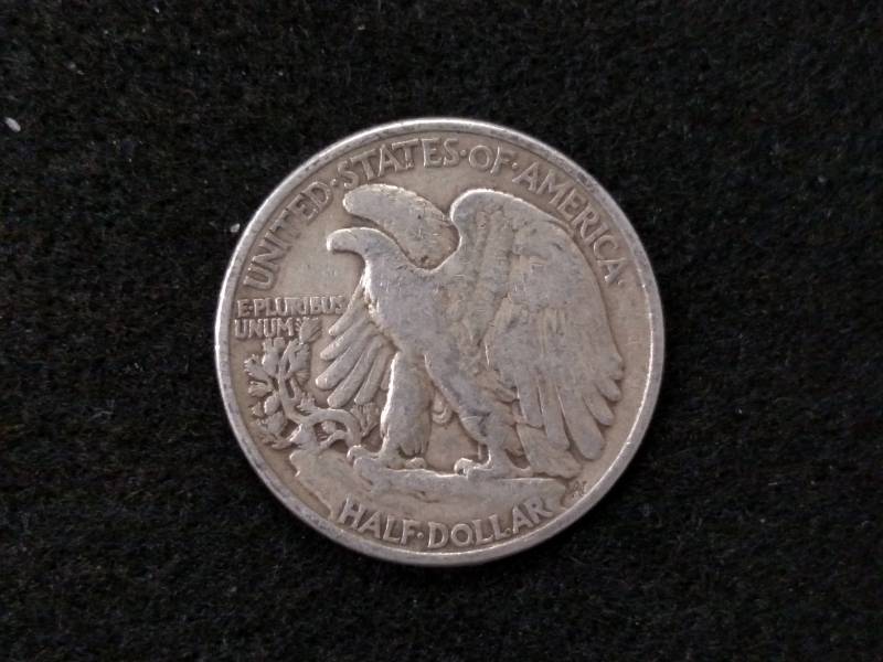 lot 85 image: 1946 Walking Liberty Silver Half Do...
