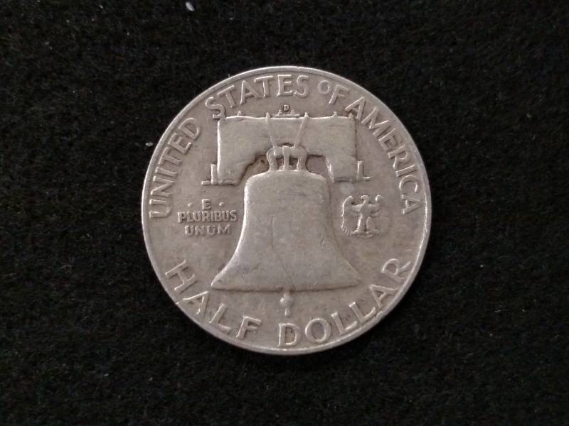 lot 86 image: 1950 D Franklin Silver Half Dollar...