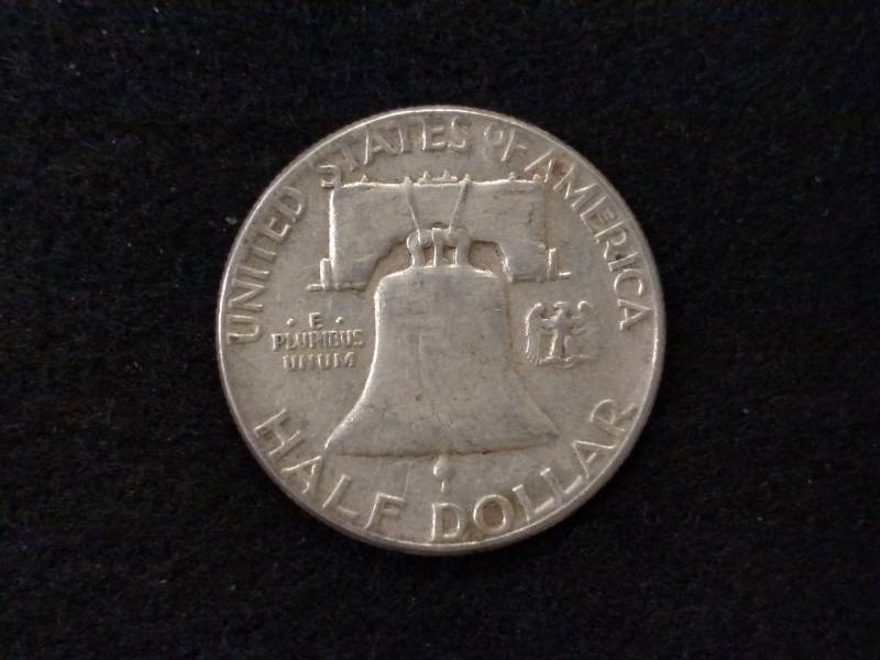 lot 87 image: 1951 Franklin Silver Half Dollar...