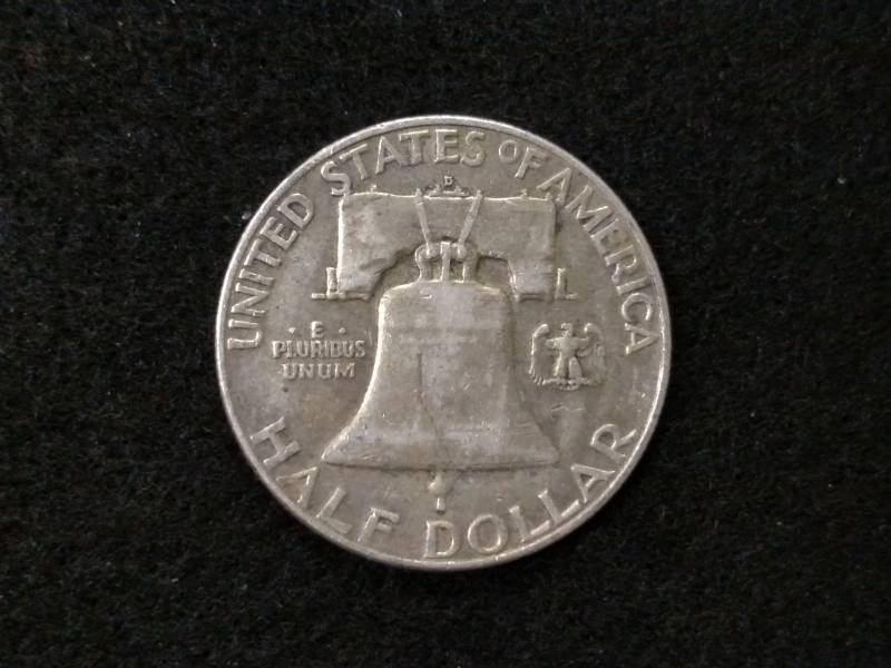 lot 94 image: 1953 D Franklin Silver Half Dollar...