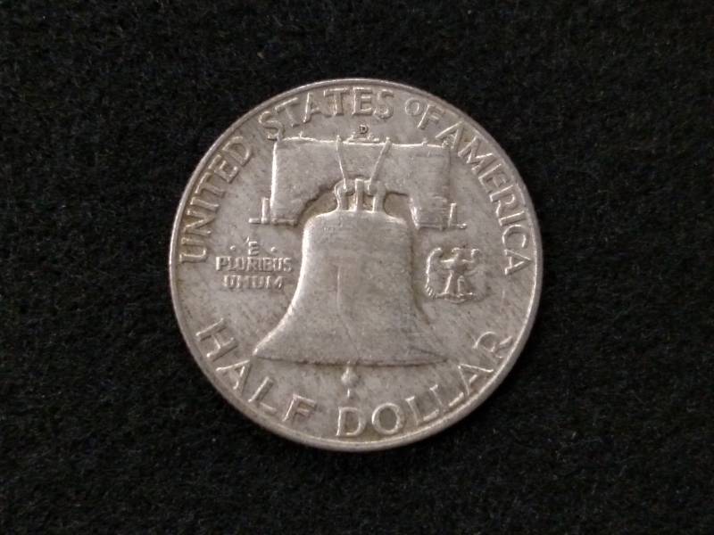 lot 102 image: 1959 D Franklin Silver Half Dollar...