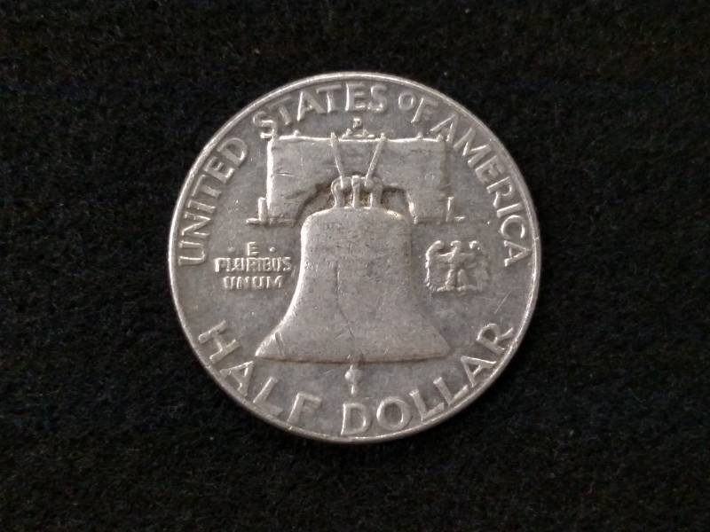 lot 106 image: 1962 D Franklin Silver Half Dollar...