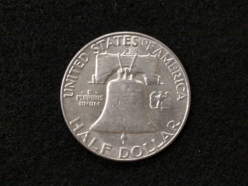 lot 108 image: 1963 D Franklin Silver Half Dollar...