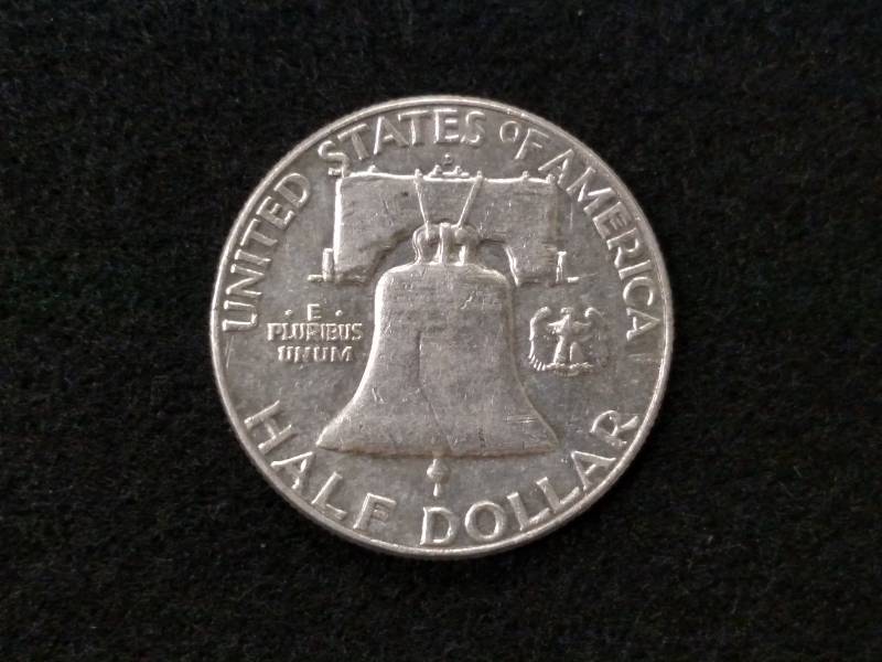 lot 109 image: 1963 D Franklin Silver Half Dollar...