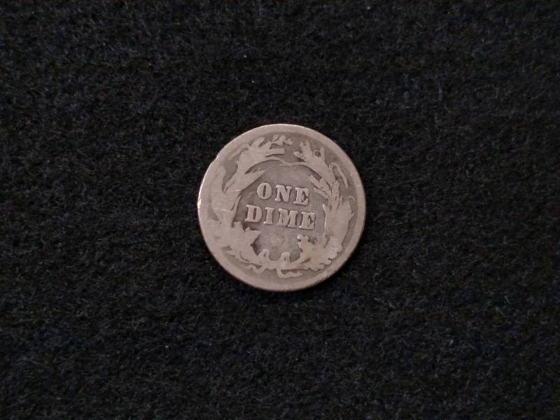 lot 118 image: 1901 Barber Silver Dime...
