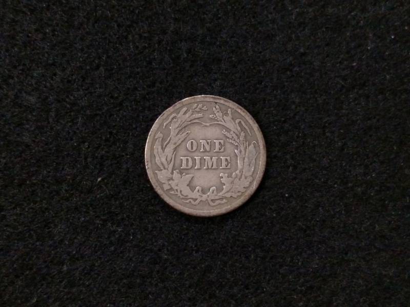 lot 121 image: 1906 Barber Silver Dime...