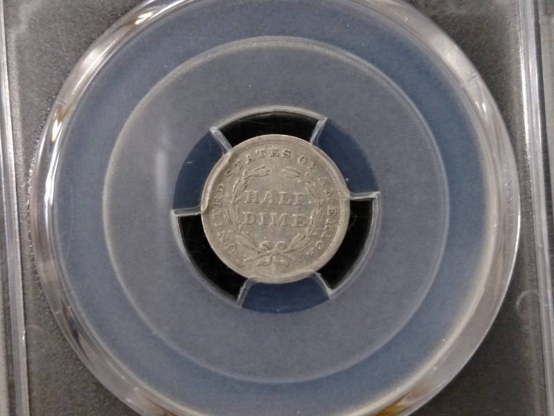 lot 123 image: 1840 No Drapery Seated Liberty Silve...