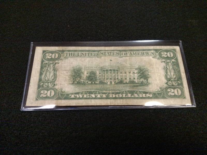 lot 134 image: 1928 C Twenty Dollars Federal Reser...