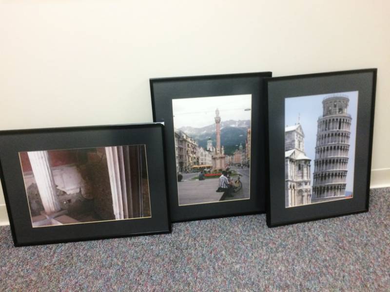 lot 25 image: WOW Large Lot Of 18 Framed & Matted 24 x 18 Miscellaneous Scenic Pictures - Excellent Condition