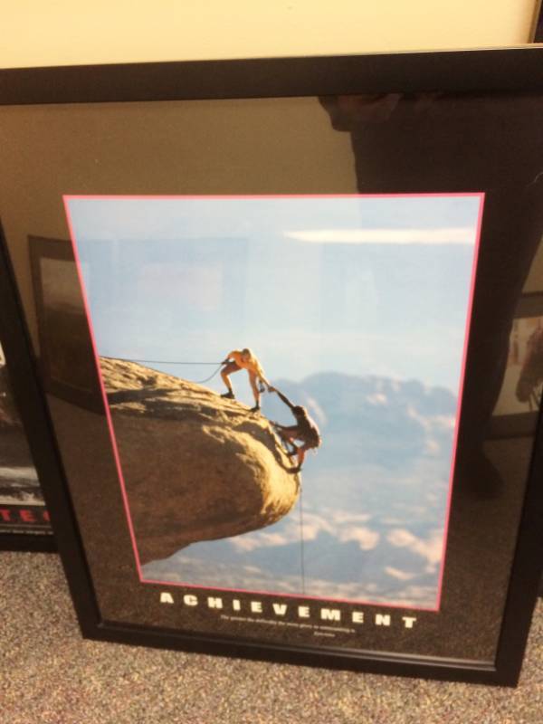 lot 12 image: Successories Custom Framed Inspirations Posters - Excellent Condition