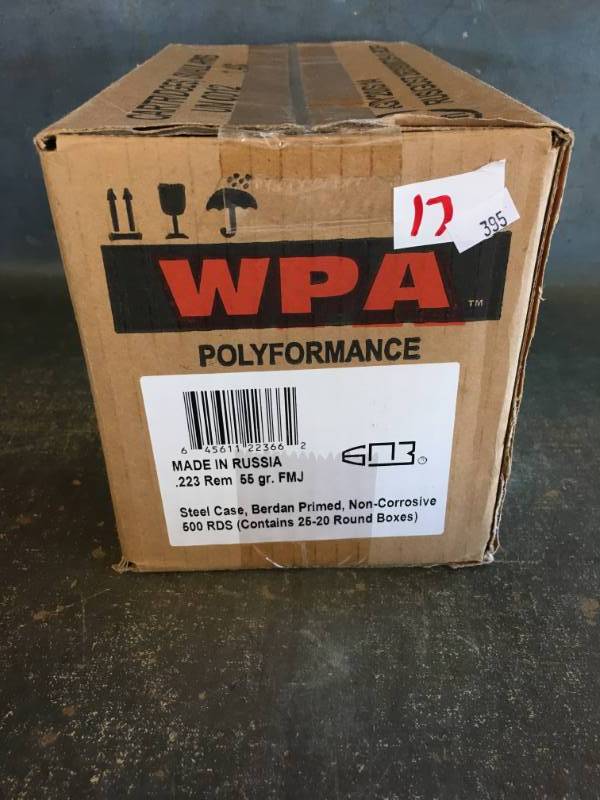 lot 17 image: WPA .223 Remington Cartridges
