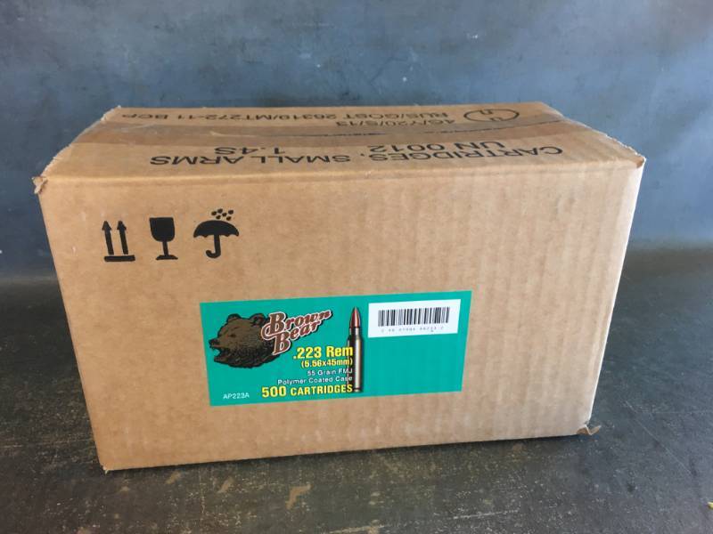 lot 18 image: Brown Bear .223 Remington Rounds