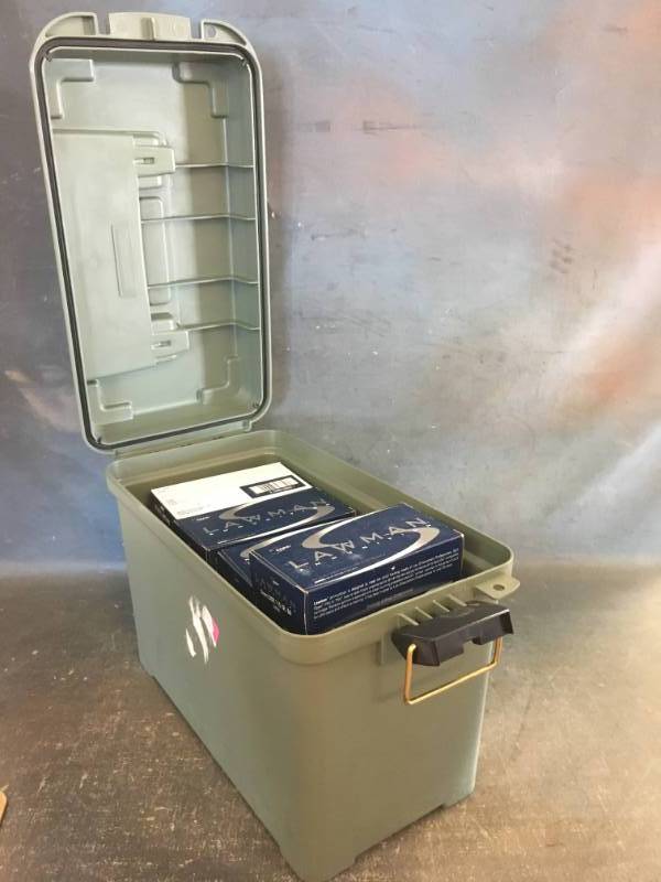 lot 27 image: Ammox Box with 9mm Luger Ammo