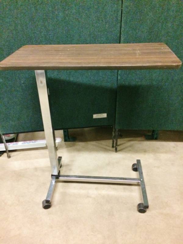 lot 1 image: Lumex Adjustable Overbed Table - Great Condition